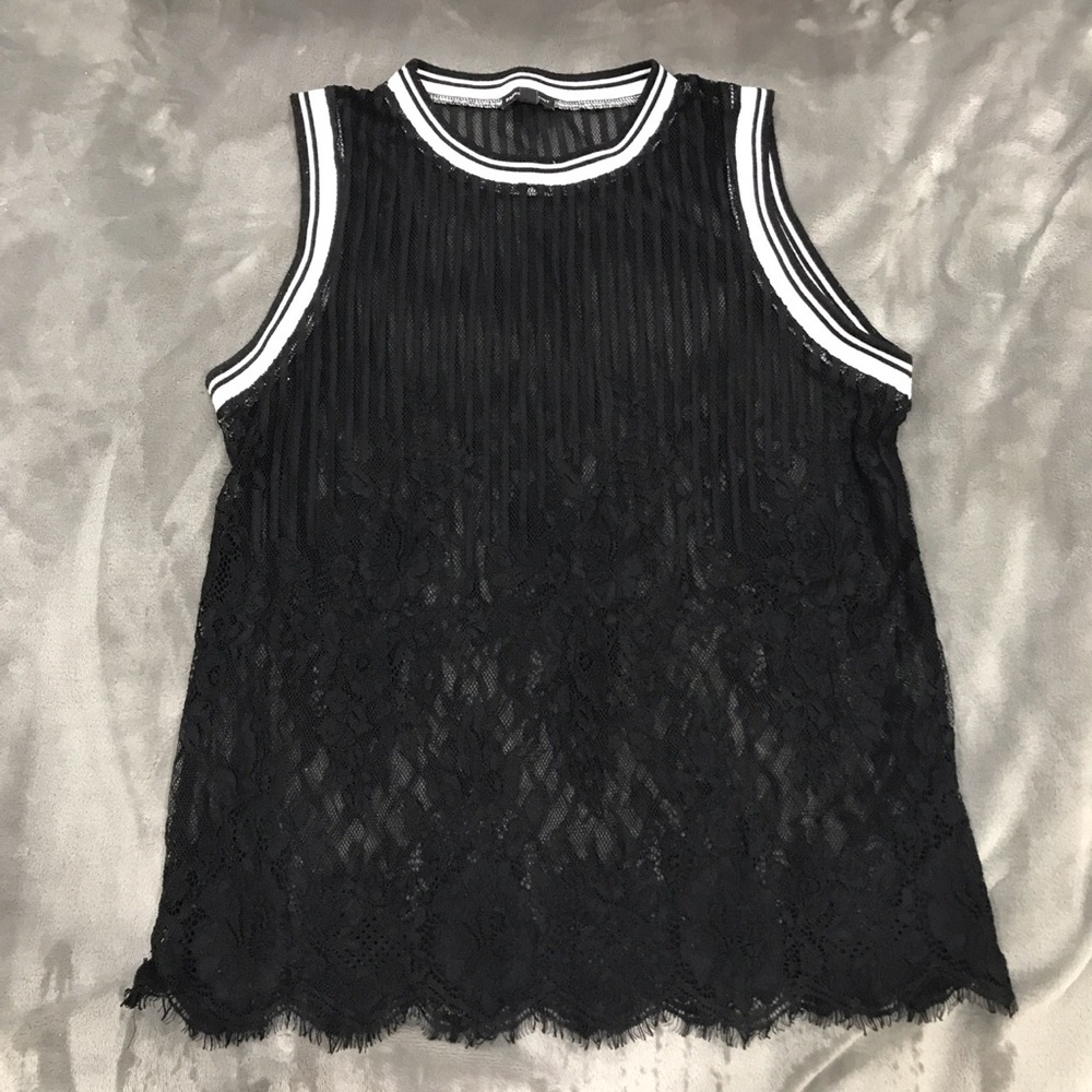 Lace see through tank top 🎲